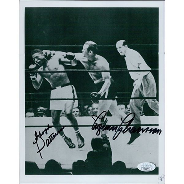 Floyd Patterson and Ingemar Johansson Signed 8x10 Glossy Photo