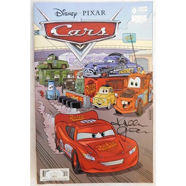 Pixar Cartoonist Allen Gladfelter Signed Cars Cover Comic JSA Authenticated