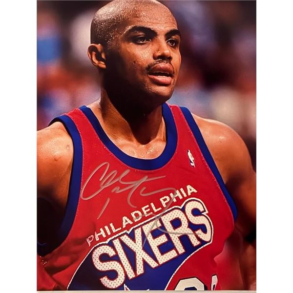 Philadelphia 76ers Charles Barkley signed photo
