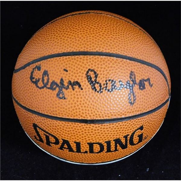 Los Angeles Lakers Elgin Baylor Signed Basketball JSA Authenticated