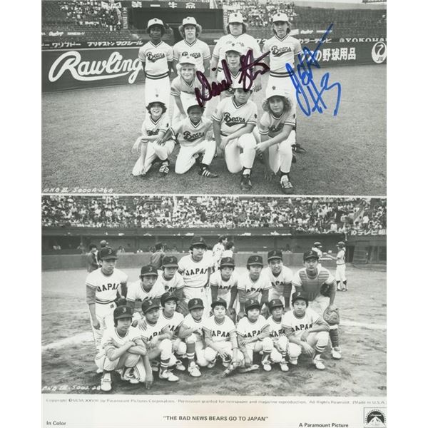 The Bad News Bears Go to Japan Jackie Earle Haley and David Stambaugh signed  movie photo