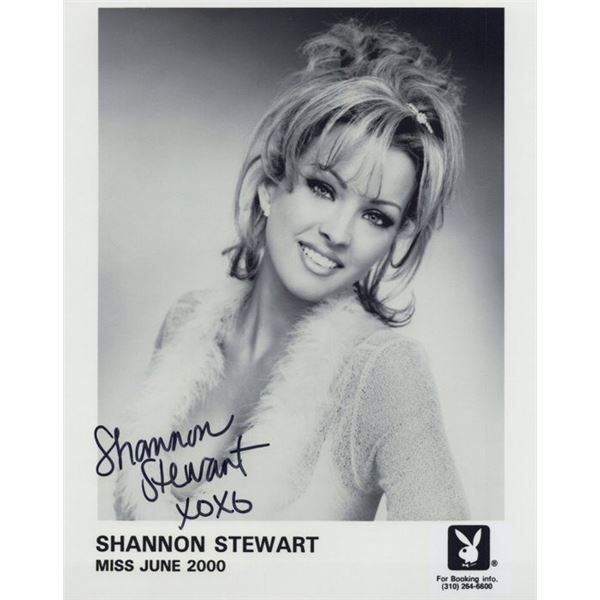 Playboy Playmate Shannon Stewart Signed Photo