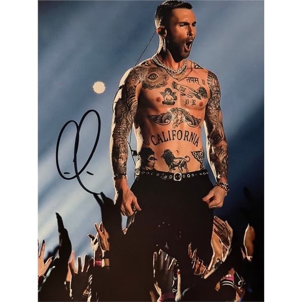The Voice Adam Levine signed photo
