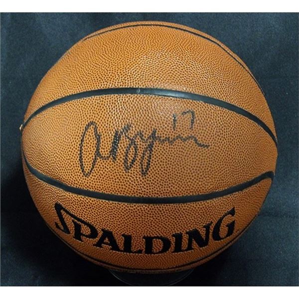 Los Angeles Lakers Andrew Bynum Signed  Basketball JSA Authenticated