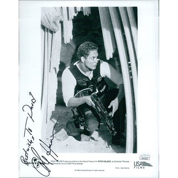 Pitch Black Cole Hauser signed photo. JSA Authenticated