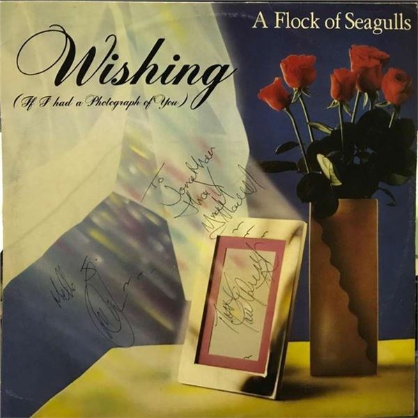 Flock of Seagulls Wishing band signed album