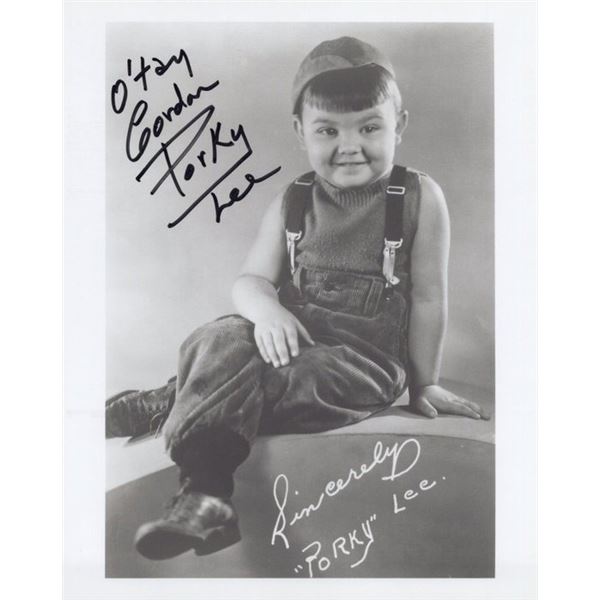 The Little Rascals Eugene Porky Lee Signed Photo
