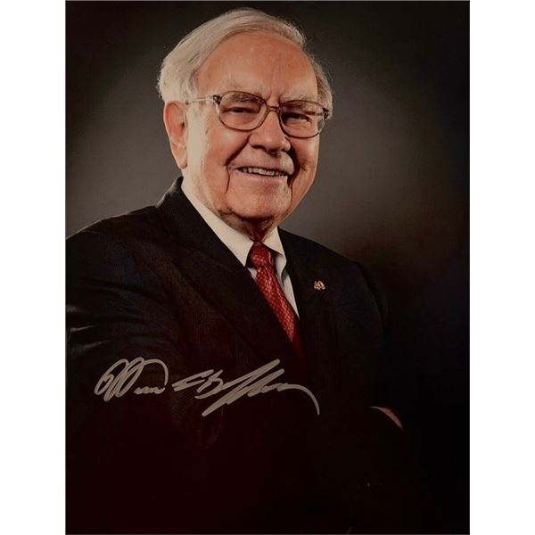 Warren Buffett signed photo
