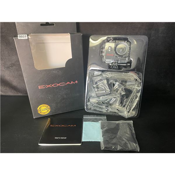 Exocam Action/Sports Camera 1080P HD 12MP w/ 1.5" LCD Screen for Recording Outdoor Sports - New