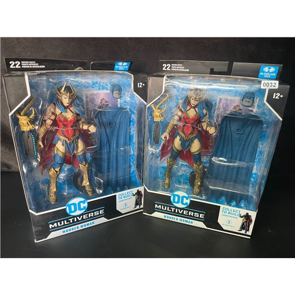 Lot of 2 DC Multiverse Wonder Woman Collectible Toys/Action Figures by McFarlane Toys - New