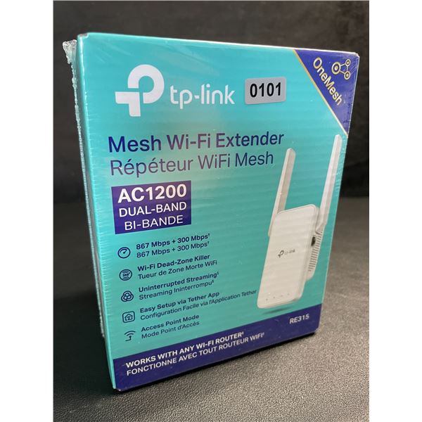 TP-Link AC1200 Mesh Wi-Fi Extender/WiFi Booster - Works with Any WiFi Router - New Sealed!