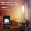 Image 3 : 2-Pack Smart/App Control RGB LED Floor Lamps (67" Tall) Dimmable/Adjustable Color w/ Remote - New