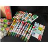 Image 3 : Huge Assorted Christmas Stationary Set - Includes Pens, Stickers, Rulers, Erasers, Cards etc. NEW