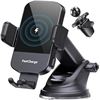 Image 1 : Wireless Car Phone Charger; 15W Fast-Charging Car Phone Mount/Phone Holder - New