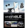 Image 3 : Wireless Car Phone Charger; 15W Fast-Charging Car Phone Mount/Phone Holder - New