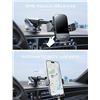 Image 6 : Wireless Car Phone Charger; 15W Fast-Charging Car Phone Mount/Phone Holder - New