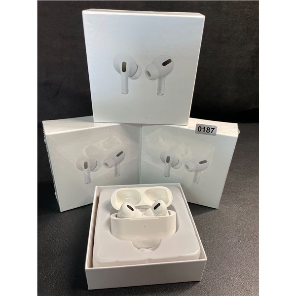 Lot of 3 Air-Pod Style Wireless Earbuds with Charging Cases - New Sealed!