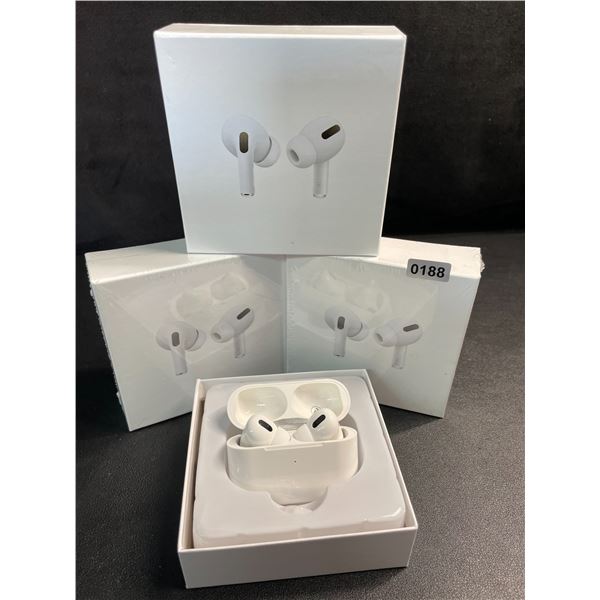 Lot of 3 Air-Pod Style Wireless Earbuds with Charging Cases - New Sealed!