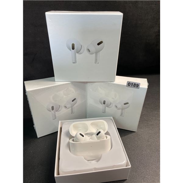 Lot of 3 Air-Pod Style Wireless Earbuds with Charging Cases - New Sealed!