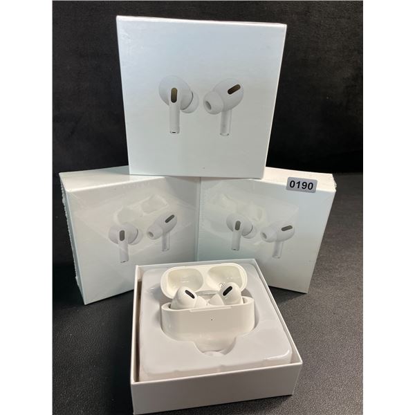 Lot of 3 Air-Pod Style Wireless Earbuds with Charging Cases - New Sealed!