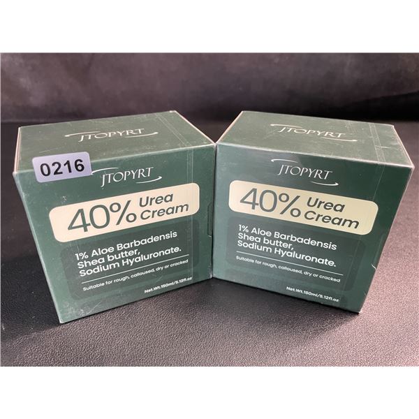 2 Boxes 40% Urea Creams (150ml) For Repairing Dry/Rough/Calloused/Cracked Skin - New Sealed