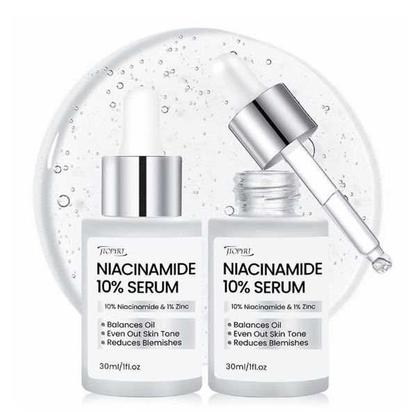 3 Boxes of Niacinamide 10% Serums (30ml) Balances Oil, Evens Out Skin Tone, Reduces Blemishes - New