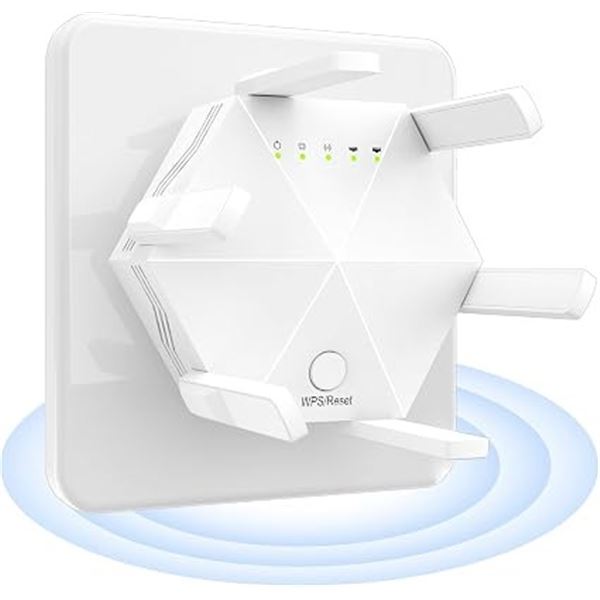 WiFi Extender/WiFi Booster (Covers Up to 12,000sq.ft & 45 Devices) High Speed/Range Coverage - New