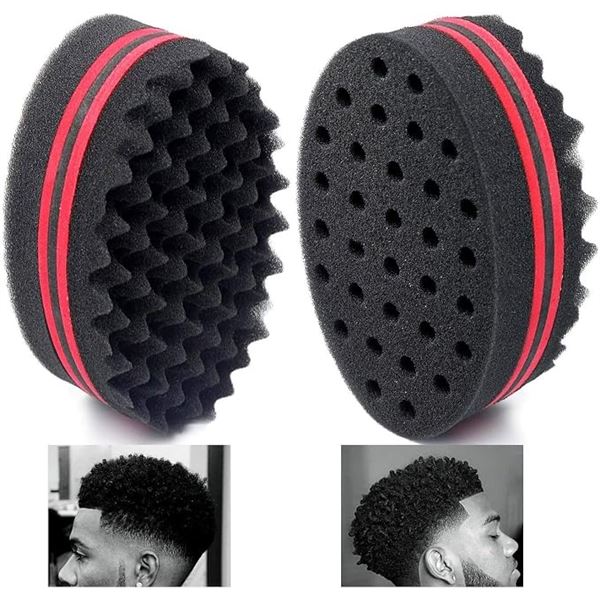 3 Boxes of Bewave Hair Twist Sponges (2pcs Each) For Waves, Dreadlocks, Coils, Afro Curls - New