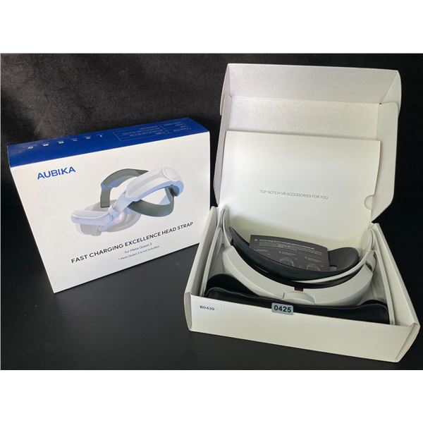 AUBIKA Fast-Charging Excellence Head Strap for VR Meta Quest 3 w/ Built-In 8000mAh Battery - New
