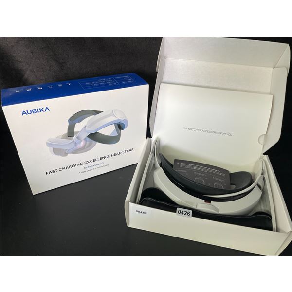 AUBIKA Fast-Charging Excellence Head Strap for VR Meta Quest 3 w/ Built-In 8000mAh Battery - New