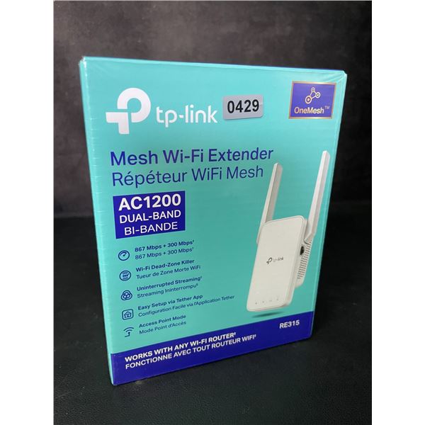 TP-Link AC1200 Mesh Wi-Fi Extender/WiFi Booster - Works with Any WiFi Router - New Sealed!