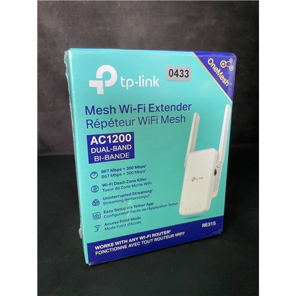TP-Link AC1200 Mesh Wi-Fi Extender/WiFi Booster - Works with Any WiFi Router - New Sealed!
