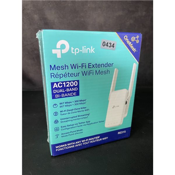 TP-Link AC1200 Mesh Wi-Fi Extender/WiFi Booster - Works with Any WiFi Router - New Sealed!