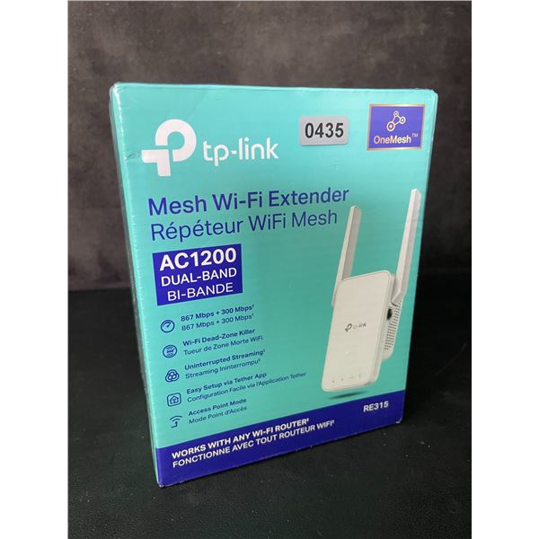TP-Link AC1200 Mesh Wi-Fi Extender/WiFi Booster - Works with Any WiFi Router - New Sealed!