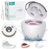 Image 1 : Ultrasonic Cleaner Machine for Jewelry, Retainers, Mouth Guards; 200ml, 4 Modes, Digital Timer - Ne