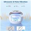 Image 2 : Ultrasonic Cleaner Machine for Jewelry, Retainers, Mouth Guards; 200ml, 4 Modes, Digital Timer - Ne