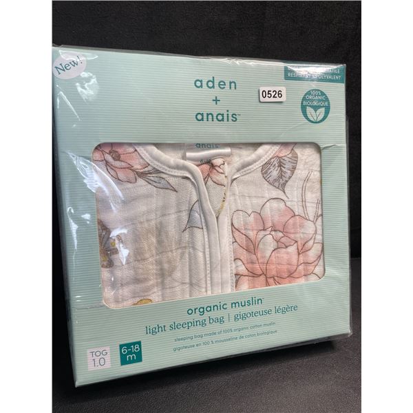 Aden+Anais Organic Cotton Muslin Light Sleeping Sack for Babies (6-18months) Brand New!
