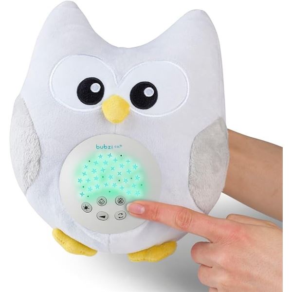Bubzi Soothing Sleep Owl Starlight Projector/White Noise Machine w/ 20 Soothing Sounds - New