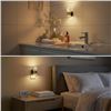 Image 10 : 2-Pack LED Motion Sensor Night Lights; Wall Plug-In Design; Dimmable/Adjustable Brightness - New