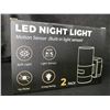 Image 7 : 2-Pack LED Motion Sensor Night Lights; Wall Plug-In Design; Dimmable/Adjustable Brightness - New
