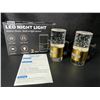 Image 8 : 2-Pack LED Motion Sensor Night Lights; Wall Plug-In Design; Dimmable/Adjustable Brightness - New
