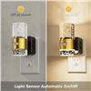 Image 2 : 2-Pack LED Motion Sensor Night Lights; Wall Plug-In Design; Dimmable/Adjustable Brightness - New