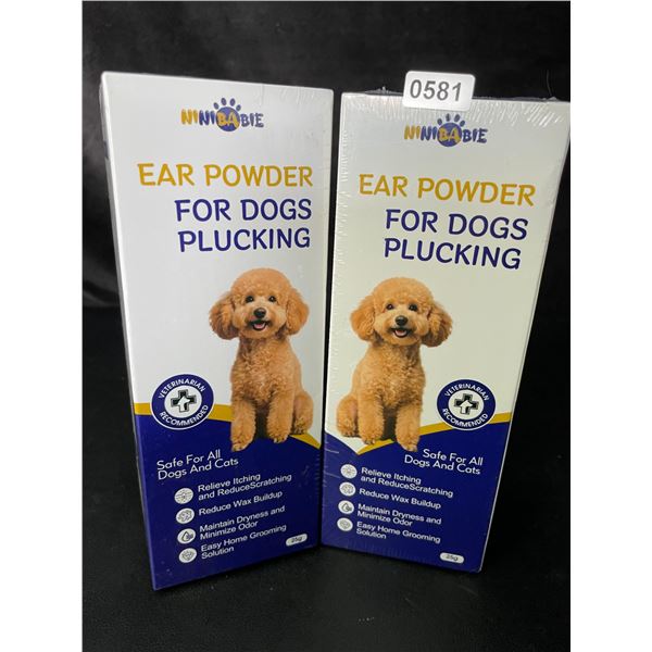 2 Boxes of Ear Powder for Dogs/Cats (25g) Relieves Itching, Odor, & Reduces Wax Buildup - New