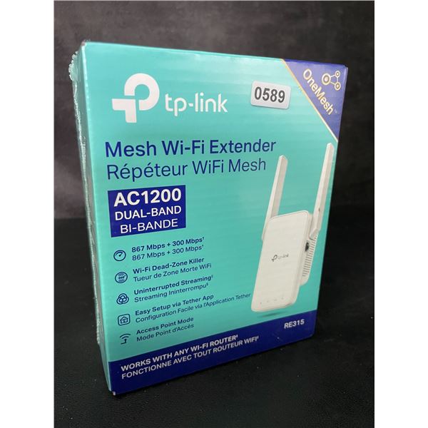 TP-Link AC1200 Mesh Wi-Fi Extender/WiFi Booster - Works with Any WiFi Router - New Sealed!