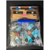Image 7 : 24pcs Minecraft/Pixel-Theme Party Supply Set - Includes Masks, 37" Large Inflatable Swords, & Pump