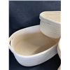 Image 4 : NaturalCozy 5PC Round Storage Baskets with Handles; Cotton Rope Baskets For Home Organization - New