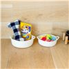 Image 8 : NaturalCozy 5PC Round Storage Baskets with Handles; Cotton Rope Baskets For Home Organization - New