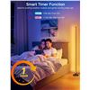Image 8 : 57" LED RGB Color-Changing Floor Lamp w/ Smart App & Remote Control, Music Sync, Dimmable - New!