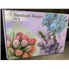 Image 6 : 400PC DIY Pipe-Cleaner Flowers/Handmade Bouquet Crafting Kit - Pink Flower Making Kit - New!