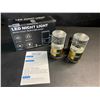 Image 8 : 2-Pack LED Motion Sensor Night Lights; Wall Plug-In Design; Dimmable/Adjustable Brightness - New